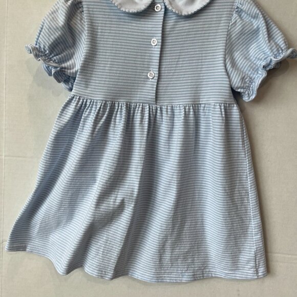 Girl - 4T - Cypress Row Blue Striped B is for Bus Dress - Picture 5 of 6